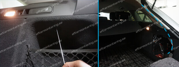 Eftermontering av backkamera i Audi A6 C7 2017